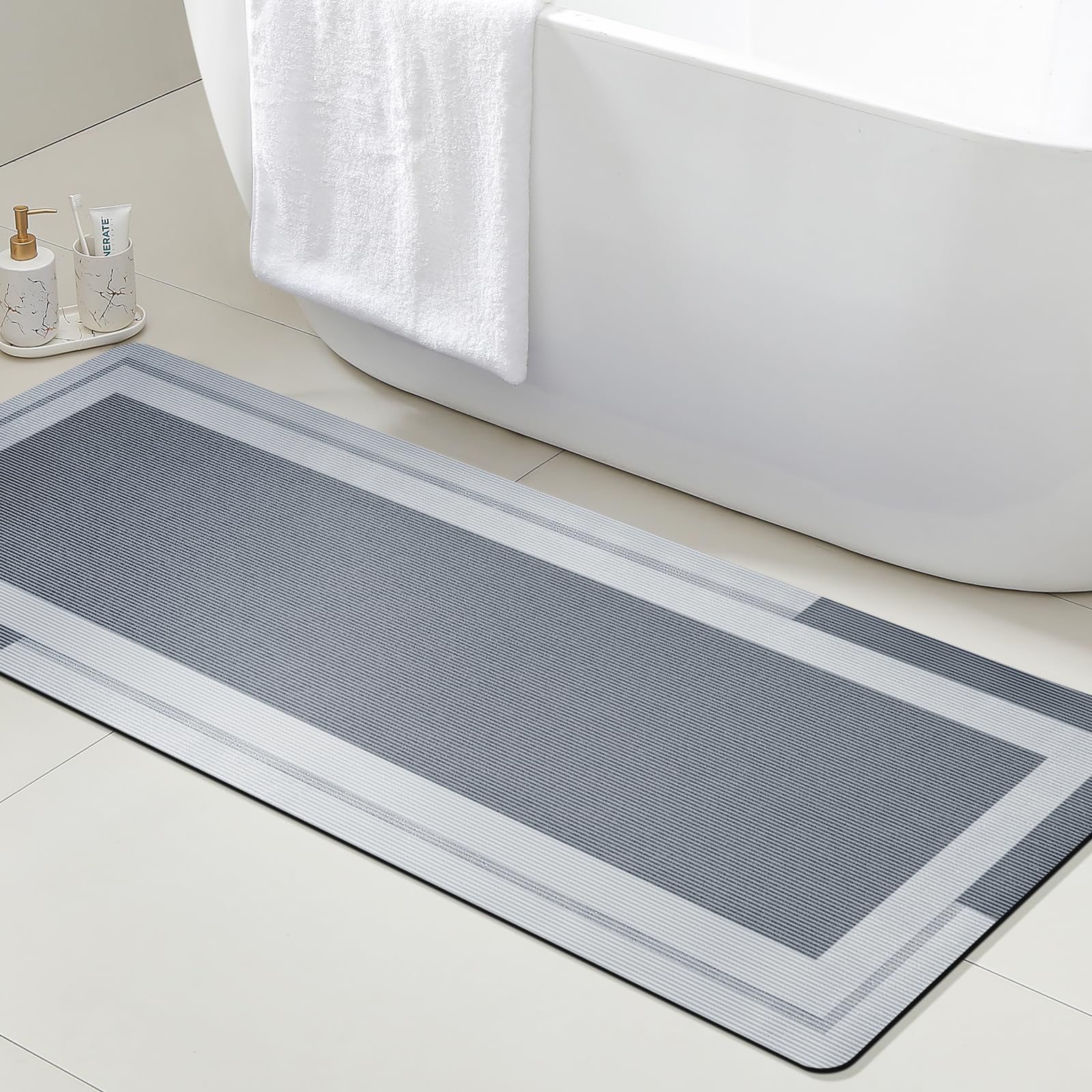 Quick Dry Diatomite Bath Mat - VIKAMA Karpet Kamar Mandi dengan Alas