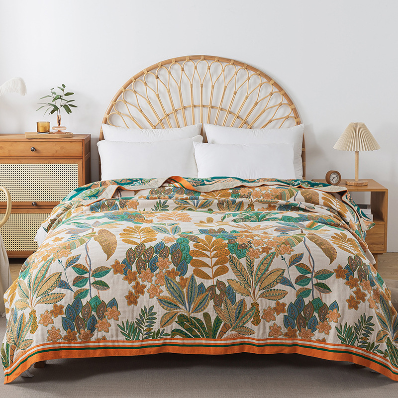 Muslin Cotton Bedspread - Seprai kasa Muslin di tempat tidur