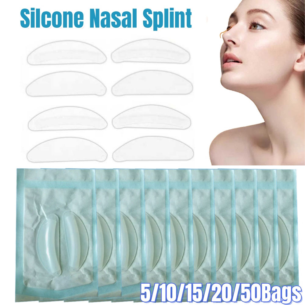 Anti Snore Contour Pillow - 10-100 Buah Belat Hidung Silikon Septoplasty