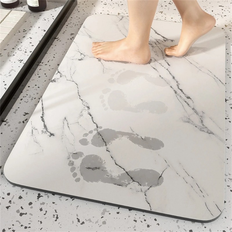 Quick Dry Diatomite Bath Mat - 1 Buah Karpet Kamar Mandi Dapat