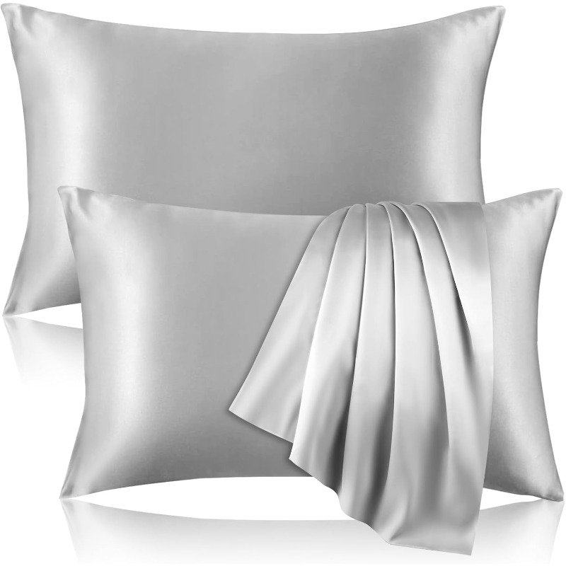 Satin Silk Pillowcase Hair Skin - 2pcs Sarung Bantal Satin Sutra untuk