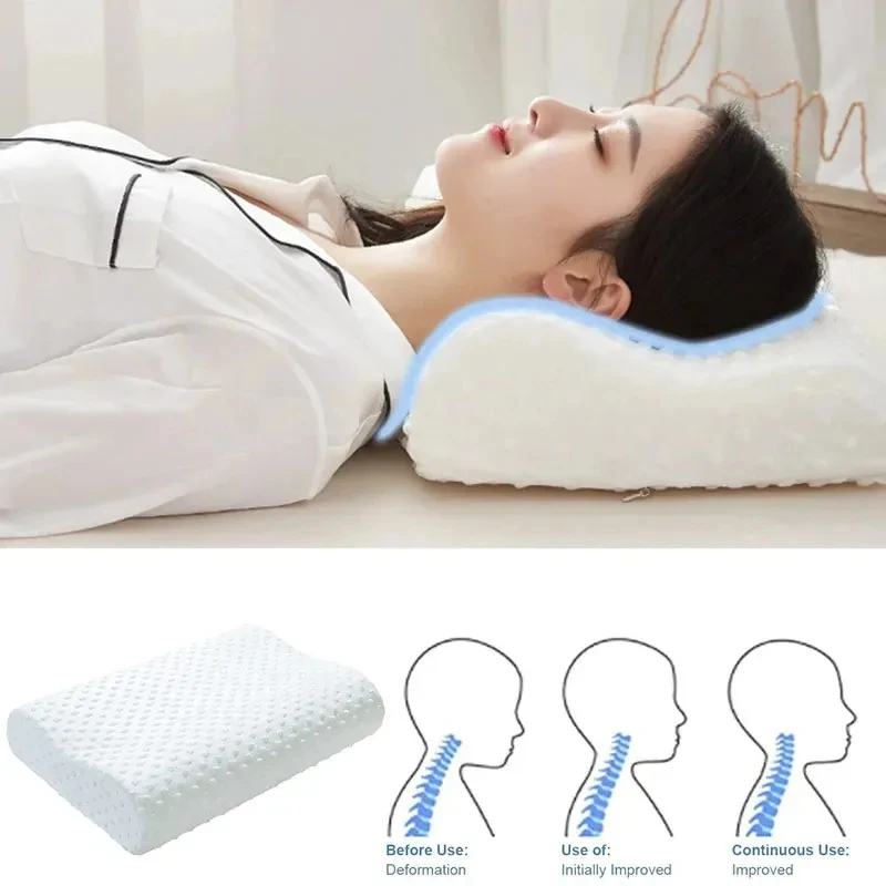 Bantal Katun Memori untuk Tidu - Memory Foam Orthopedic Pillow Neck Pain ulasan dan harga