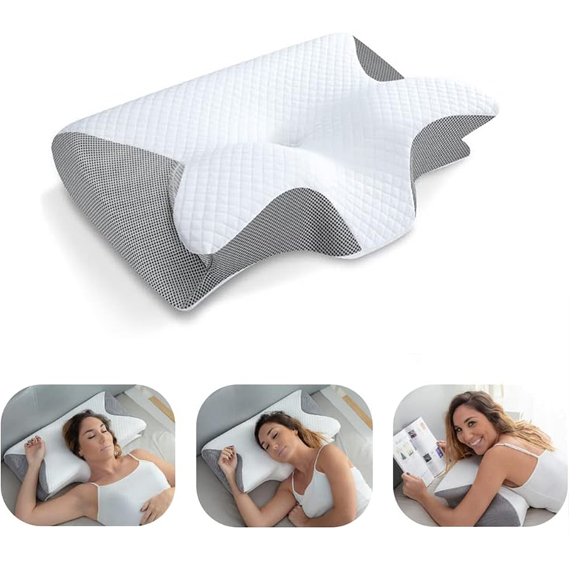 Bantal Leher Busa Memori Baru  - Memory Foam Orthopedic Pillow Neck Pain ulasan dan harga