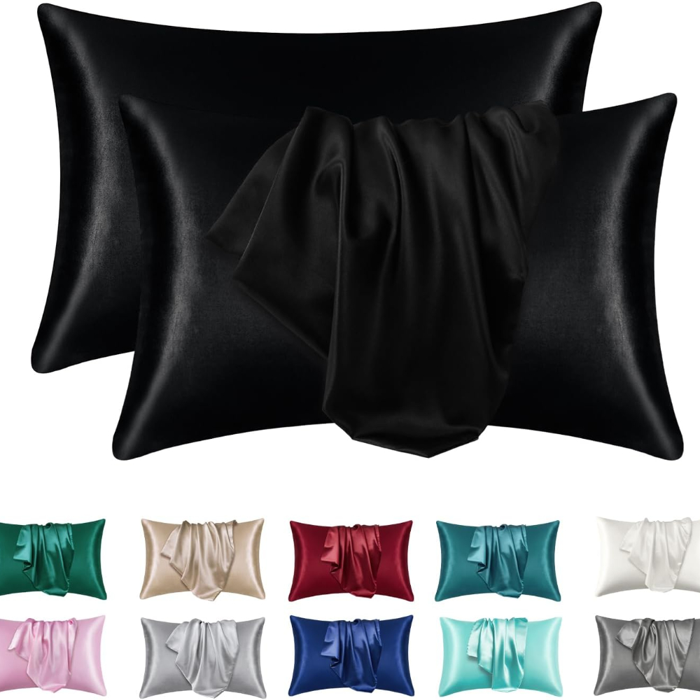 1/2 Buah Sarung Bantal Sutra S - Satin Silk Pillowcase Hair Skin ulasan dan harga