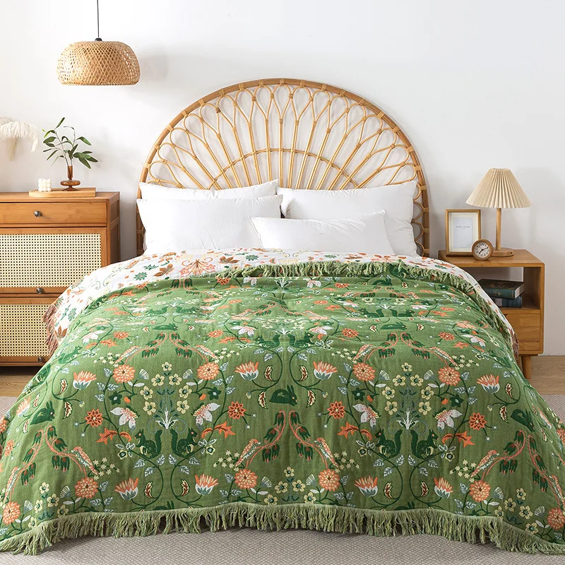 Selimut Katun Murni Muslin Ten - Muslin Cotton Bedspread ulasan dan harga