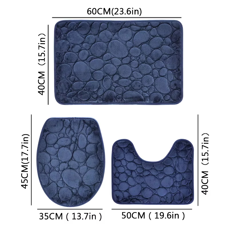 3 Buah/Set Keset Kamar Mandi A - Quick Dry Diatomite Bath Mat ulasan dan harga