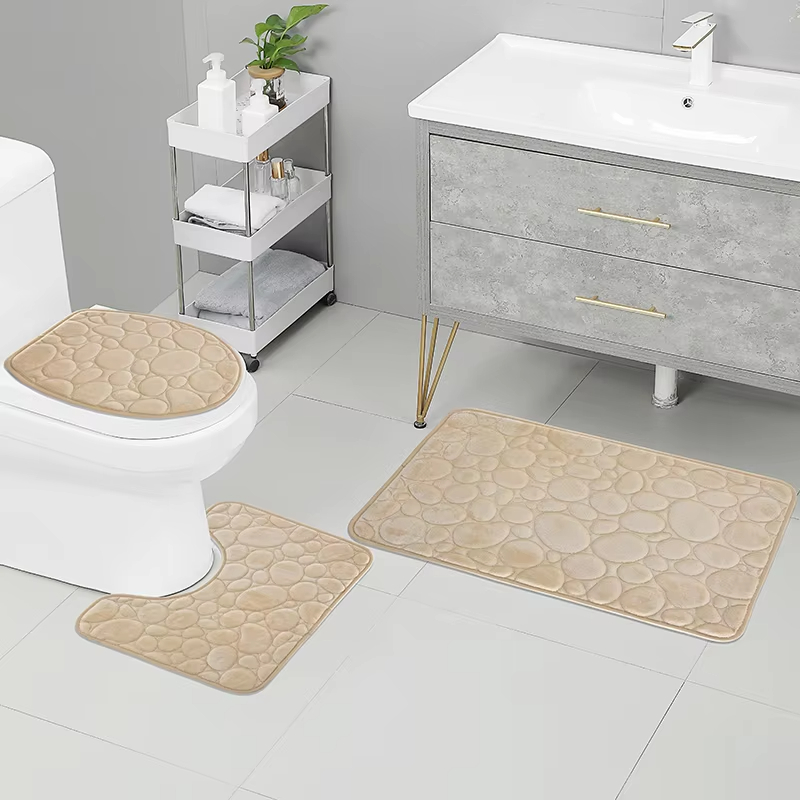 3 Buah/Set Keset Kamar Mandi A - Quick Dry Diatomite Bath Mat ulasan dan harga