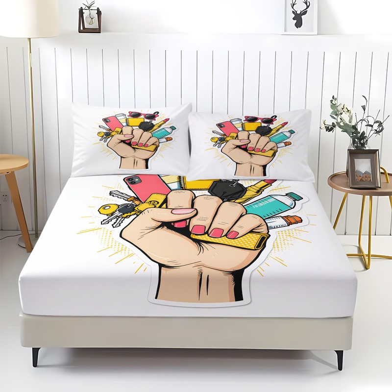 Set Sprei Urban Carry Essentia - Fitted Bed Sheets Deep Pocket ulasan dan harga