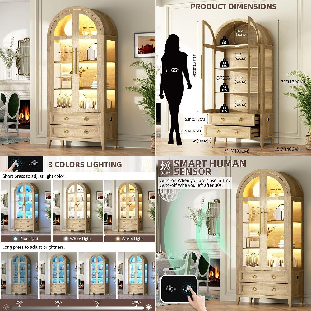 71 Lemari Pajangan Lengkung de - Lighting ulasan dan harga