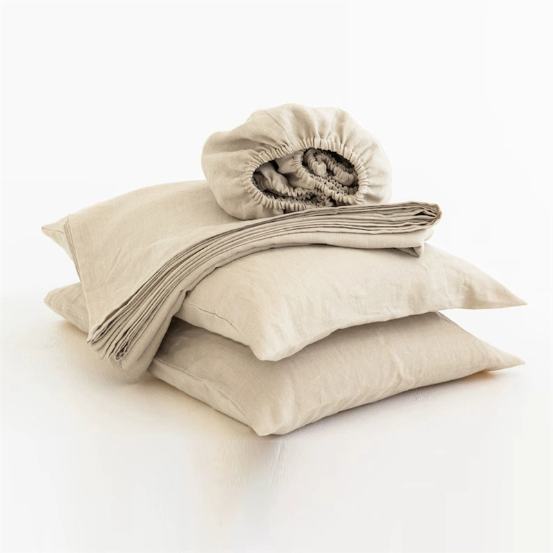 Sprei Linen 100% Lembut, Set S - Fitted Bed Sheets Deep Pocket ulasan dan harga