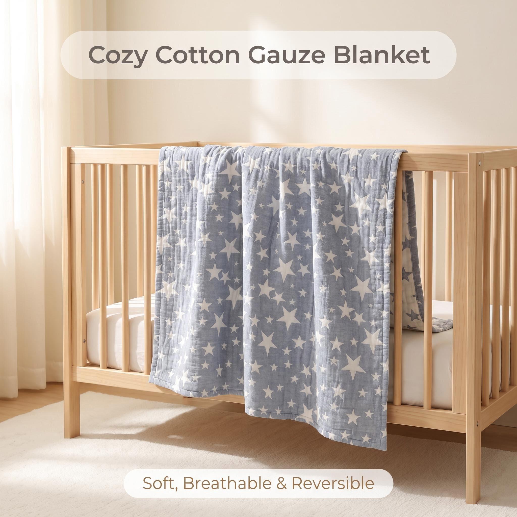 Selimut Katun Muslin 3-Lapis U - Muslin Cotton Bedspread ulasan dan harga