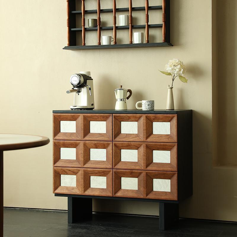 Lemari enam laci bergaya abad  - Storage & Organization ulasan dan harga