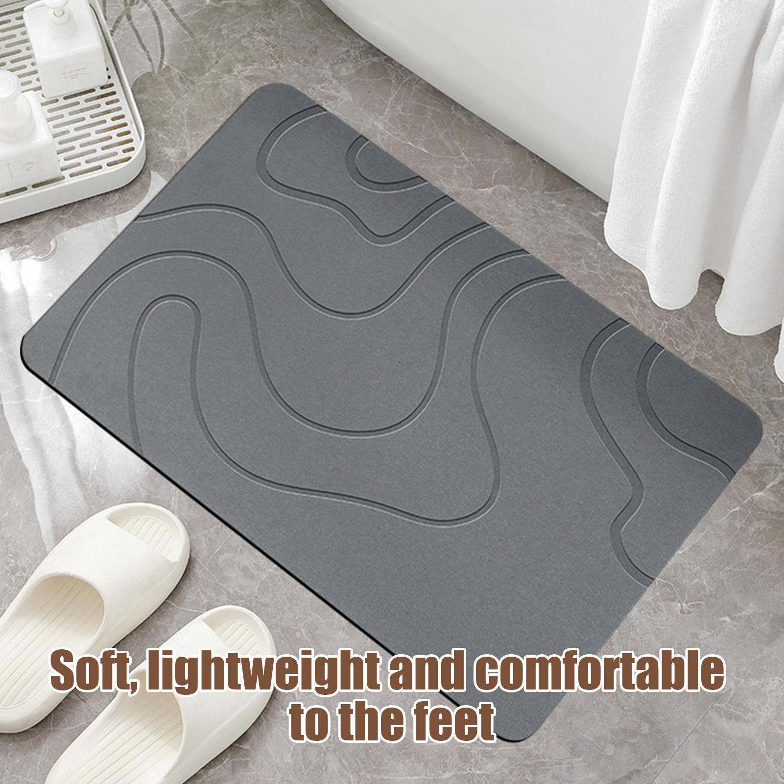 Alas Kaki Kamar Mandi Batu Cep - Quick Dry Diatomite Bath Mat ulasan dan harga