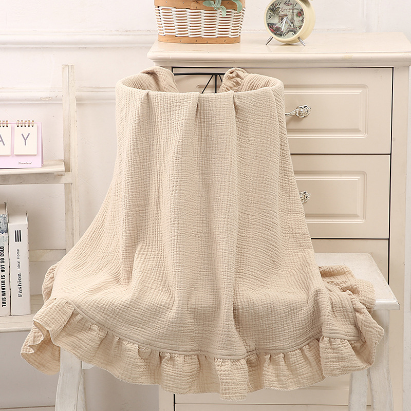 Selimut Muslin Berumbai 100% K - Muslin Cotton Bedspread ulasan dan harga