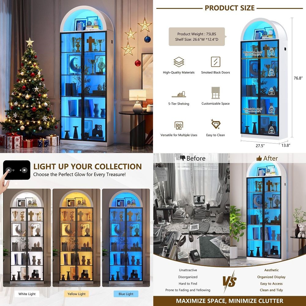 Lemari Pajangan dengan Pintu d - Lighting ulasan dan harga