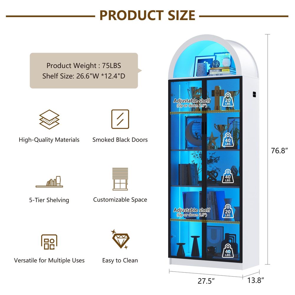 Lemari Pajangan dengan Pintu d - Lighting ulasan dan harga
