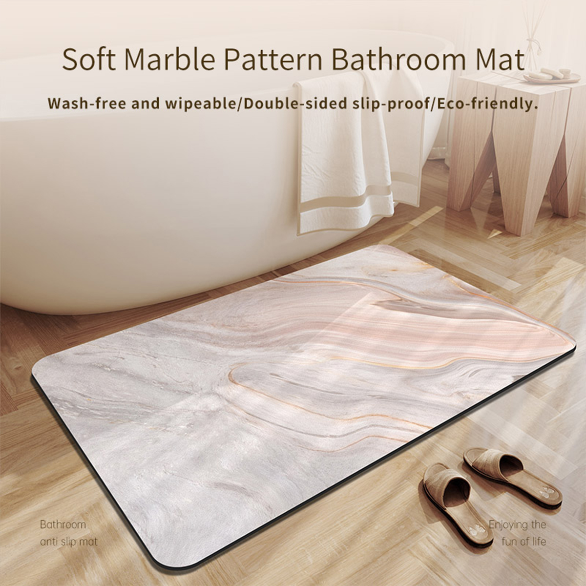 Diatomaceous bumi keset mandi, - Quick Dry Diatomite Bath Mat ulasan dan harga