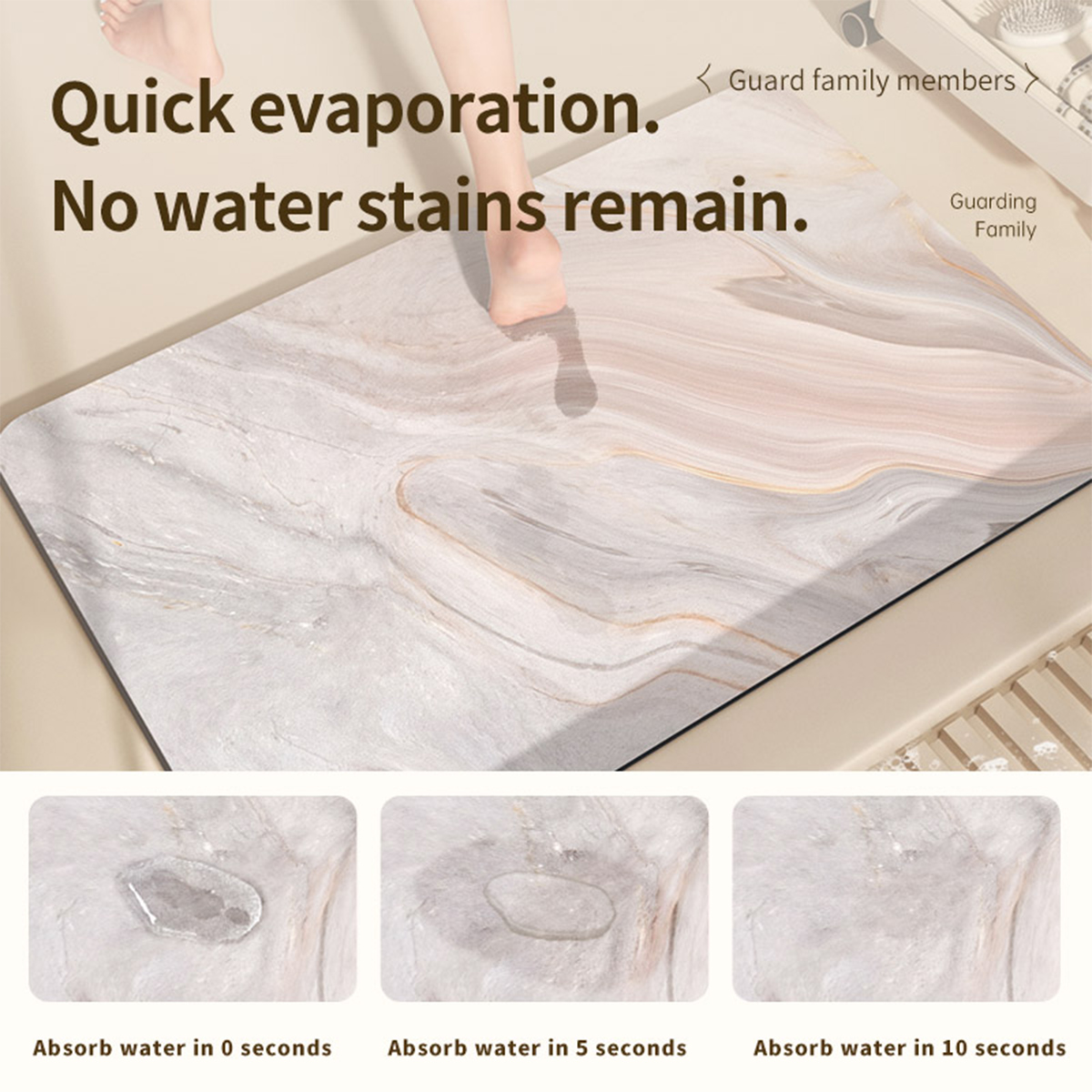 Diatomaceous bumi keset mandi, - Quick Dry Diatomite Bath Mat ulasan dan harga