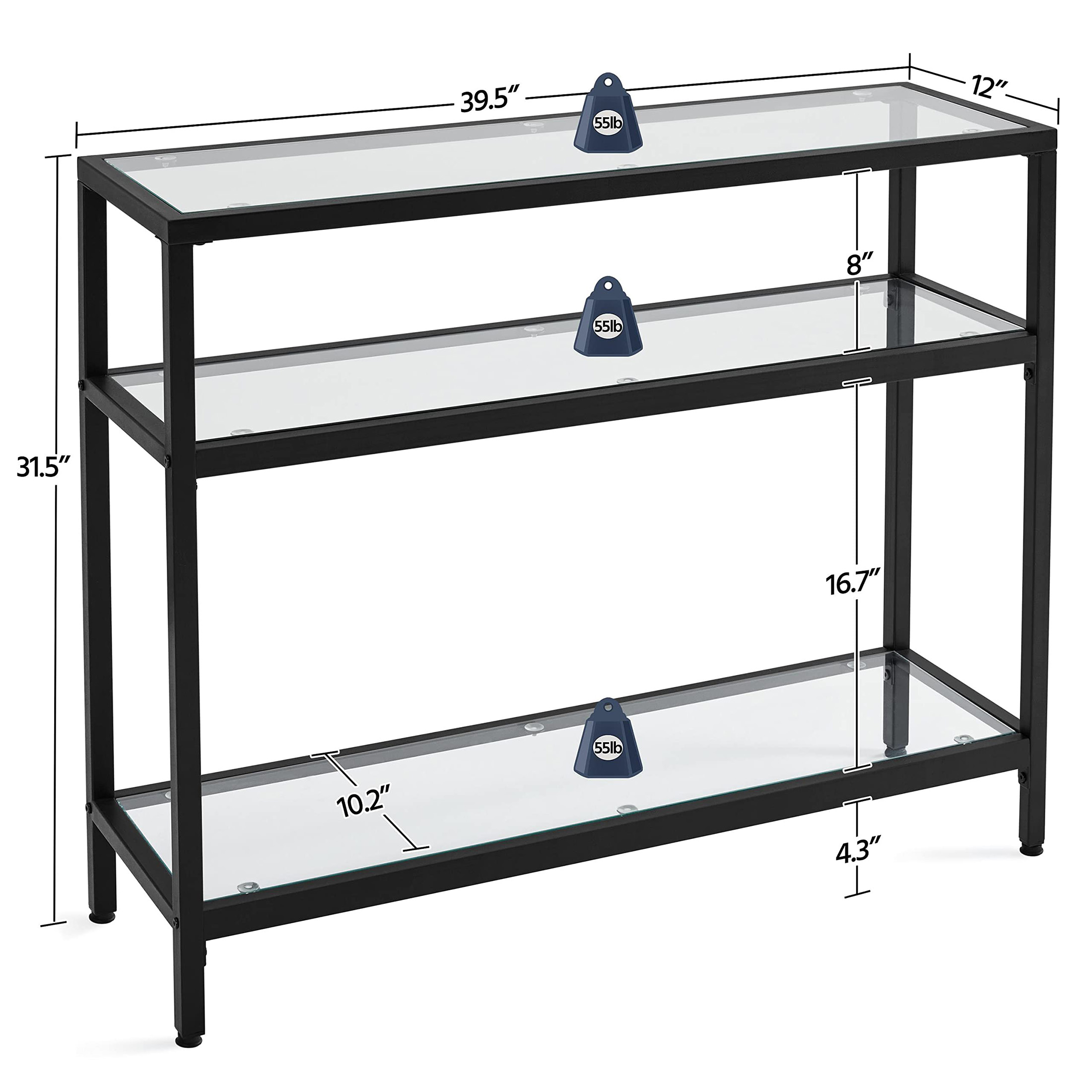 Meja Konsol, Rangka Logam dan  - Storage & Organization ulasan dan harga