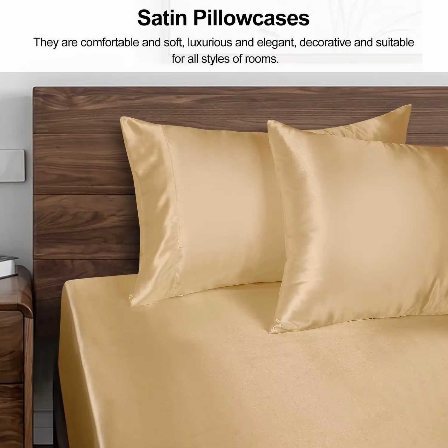 1 Buah Sarung Bantal Satin unt - Satin Silk Pillowcase Hair Skin ulasan dan harga