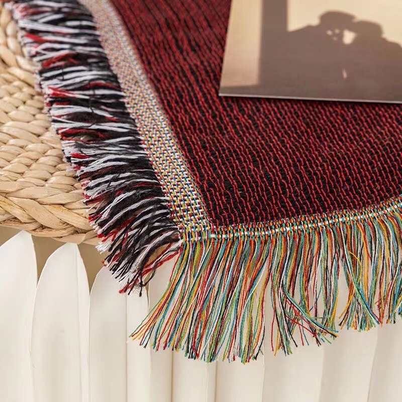 Tekstil City Ins Twilight seli - Boho Throw Blanket Fringe ulasan dan harga