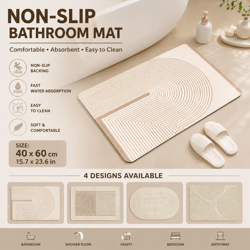 Alas Mandi Diatomite Cepat Ker - Quick Dry Diatomite Bath Mat ulasan dan harga